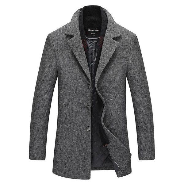 men's wool & blends winter men blend coat fashion brand business coats casual overcoat male(with scarf), Black
men's wool & blends winter men blend coat fashion brand business coats casual overcoat male(with scarf), Black