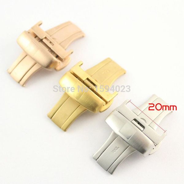 watch bands 20mm solid stainless steel silver band bcukle golden rose gold double-pull deployment clasp, Black;brown
watch bands 20mm solid stainless steel silver band bcukle golden rose gold double-pull deployment clasp, Black;brown
