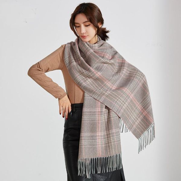 scarves wool scarf female classic korean version plaid wild thickening and long warm cashmere shawl dual-use autumn winter, Blue;gray
scarves wool scarf female classic korean version plaid wild thickening and long warm cashmere shawl dual-use autumn winter, Blue;gray