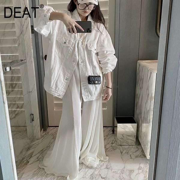 lapel collar solid white denim coat double pockets single breasted long sleeve loose jacket mall goth spring gx741 210421, Black;brown
lapel collar solid white denim coat double pockets single breasted long sleeve loose jacket mall goth spring gx741 210421, Black;brown