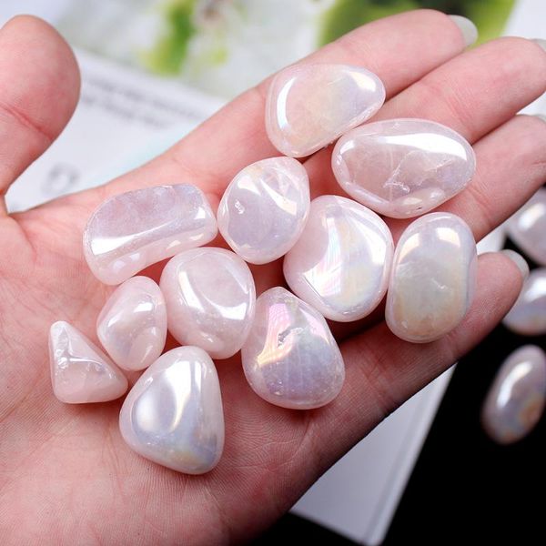 decorative objects & figurines 50/100g natural clear quartz electroplating pink color health energy reiki stone for potted aquarium decorati
decorative objects & figurines 50/100g natural clear quartz electroplating pink color health energy reiki stone for potted aquarium decorati