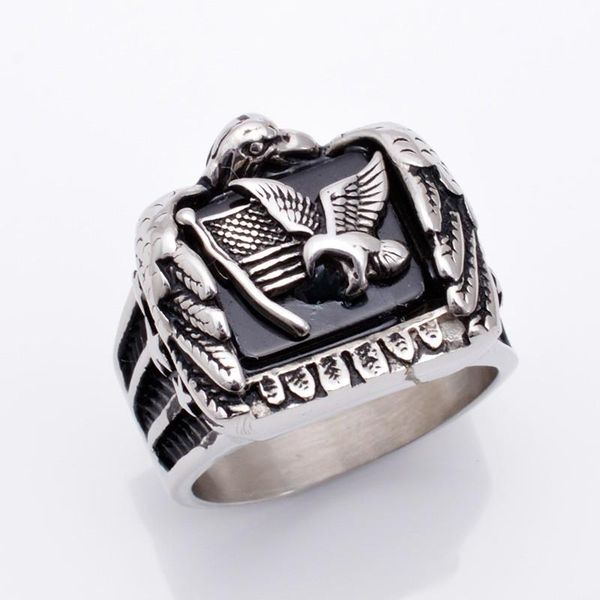 cluster rings men's biker stainless steel eagle flag solid back ring us size 8/9/10/11/12/13/14/15, Golden;silver
cluster rings men's biker stainless steel eagle flag solid back ring us size 8/9/10/11/12/13/14/15, Golden;silver