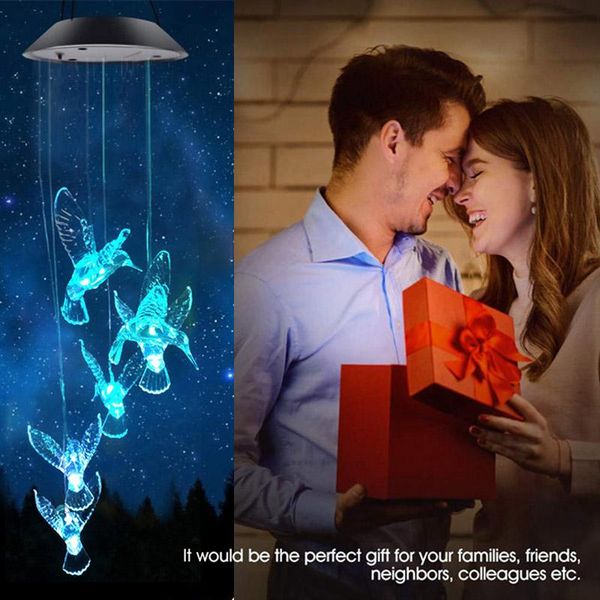 solar lamps color changing power wind chime crystal hummingbird butterfly waterproof outdoor windchime for patio yard garden
solar lamps color changing power wind chime crystal hummingbird butterfly waterproof outdoor windchime for patio yard garden