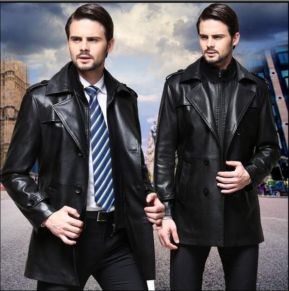 men's fur & faux m- 3xl 2021 more men in long leather trench coat suits, double-breasted cultivate one's morality, Black
men's fur & faux m- 3xl 2021 more men in long leather trench coat suits, double-breasted cultivate one's morality, Black