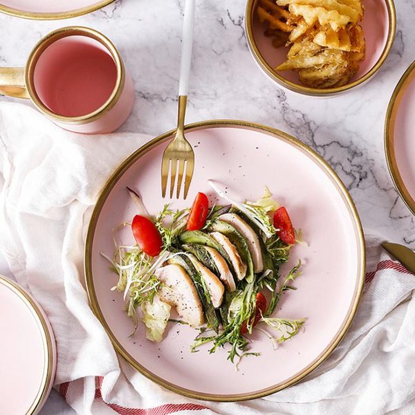 dishes & plates 1pcs european style matte powder gold ceramic western tableware rice dish cup steak dessert plate nordic
dishes & plates 1pcs european style matte powder gold ceramic western tableware rice dish cup steak dessert plate nordic