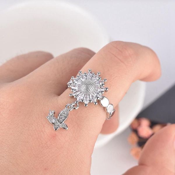 sunflower silvery rings hanging butterfly accessories unique jewelry for women valentine's day christmas snowflake gifts wedding, Slivery;golden
sunflower silvery rings hanging butterfly accessories unique jewelry for women valentine's day christmas snowflake gifts wedding, Slivery;golden