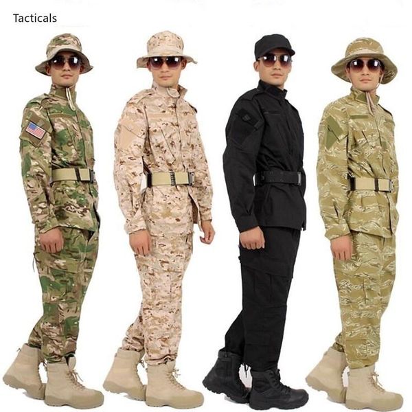 hunting clothing suits mens military tactical training camouflage uniform outdoor army combat shirts + pants qaulity gym, White;black
hunting clothing suits mens military tactical training camouflage uniform outdoor army combat shirts + pants qaulity gym, White;black