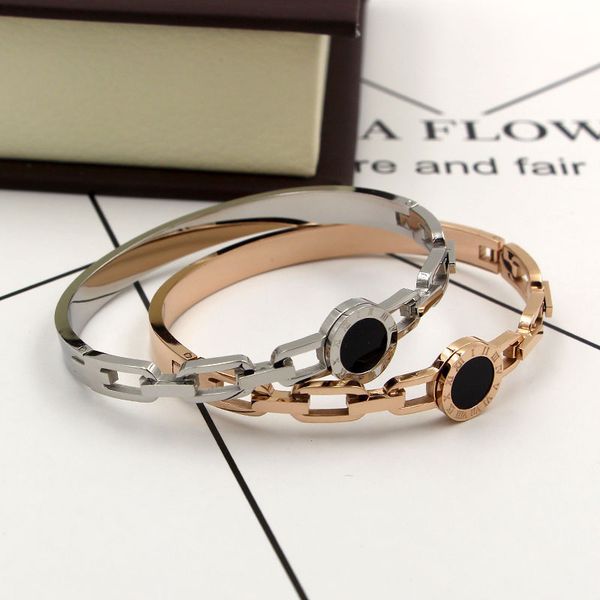 h1-406 japanese and korean new hollow out multi square black roman numeral round cake bracelet fashion versatile titanium steel, Silver
h1-406 japanese and korean new hollow out multi square black roman numeral round cake bracelet fashion versatile titanium steel, Silver