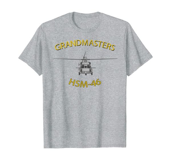 hsm-46 "grandmasters" helicopter squadron mh-60 sea hawk tee, White;black
hsm-46 "grandmasters" helicopter squadron mh-60 sea hawk tee, White;black