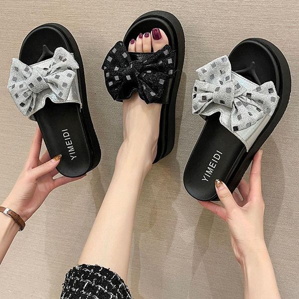 sandals shoes women slippers women's 2021 summer bowknot sequin flat sandales femmes sandalias, Black
sandals shoes women slippers women's 2021 summer bowknot sequin flat sandales femmes sandalias, Black