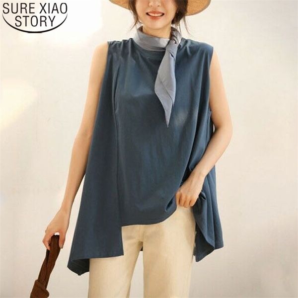 fashion korean chic casual women shirts plus size sleeveless irregular length pullover o-neck loose summer blouse 14019 210506, White
fashion korean chic casual women shirts plus size sleeveless irregular length pullover o-neck loose summer blouse 14019 210506, White