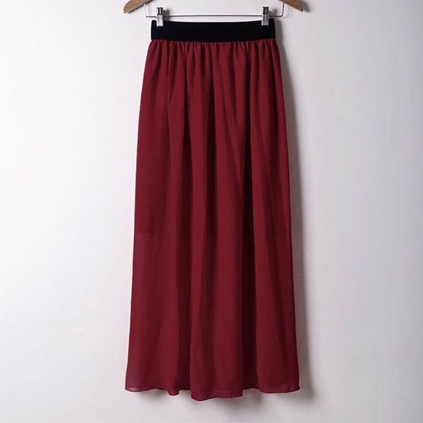 skirts women double layer chiffon summer beach long maxi dress elastic waist skirt preferential clearance products, Black
skirts women double layer chiffon summer beach long maxi dress elastic waist skirt preferential clearance products, Black