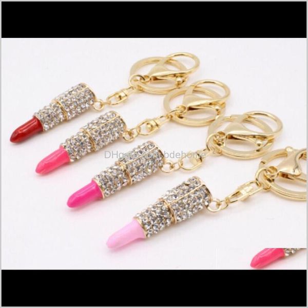 keychains fashion drop delivery 2021 charm crystal keychain lipstick key holder rhinestone keyring red rose pendant car ornament aessories w, Silver
keychains fashion drop delivery 2021 charm crystal keychain lipstick key holder rhinestone keyring red rose pendant car ornament aessories w, Silver