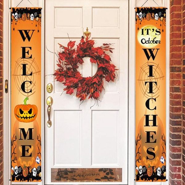 party decoration halloween door couplet horror outdoor hanging flag family trick or treat supplies
party decoration halloween door couplet horror outdoor hanging flag family trick or treat supplies