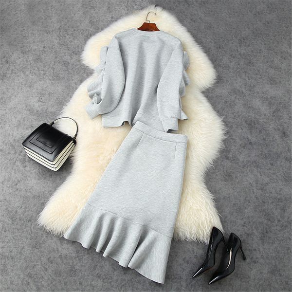 autumn feminine winter suit upper cotton space and skirt order twinset clothes, Black
autumn feminine winter suit upper cotton space and skirt order twinset clothes, Black