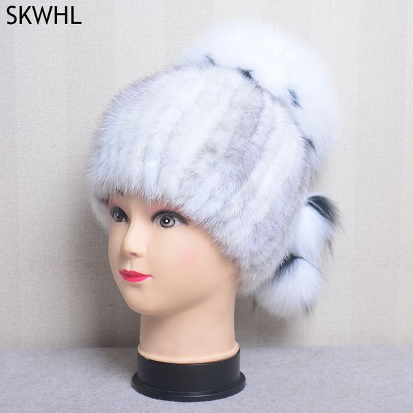 women winter fur hat natural fur knitted mink fox pom fur hats with balls stylish warm fashion girls beanies, Silver
women winter fur hat natural fur knitted mink fox pom fur hats with balls stylish warm fashion girls beanies, Silver