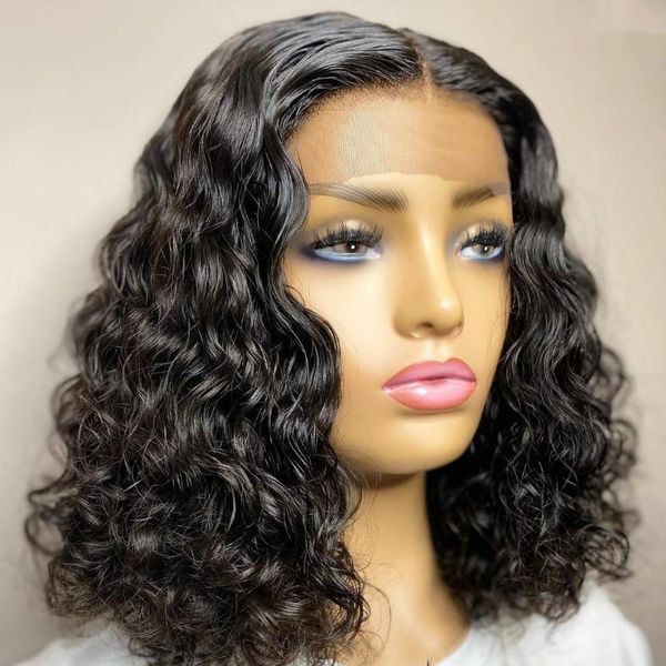 synthetic wigs short curly bob lace front hair middle part pre plucked jet black wig high temperature for women
synthetic wigs short curly bob lace front hair middle part pre plucked jet black wig high temperature for women
