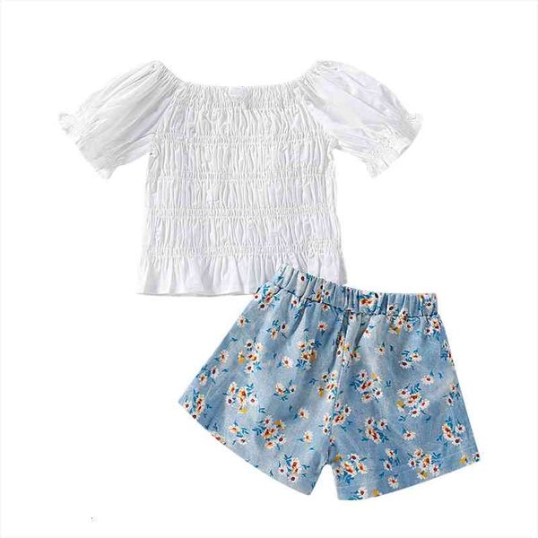 2 6years girls casual two piece clothes set white solid color round collar short sleeve shorts
2 6years girls casual two piece clothes set white solid color round collar short sleeve shorts