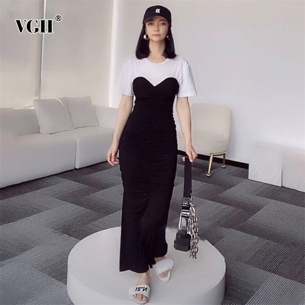 patchwork casual dress for women o neck short sleeve high waist hit color ankle length dresses females fashion clothing 210531, Black;gray
patchwork casual dress for women o neck short sleeve high waist hit color ankle length dresses females fashion clothing 210531, Black;gray