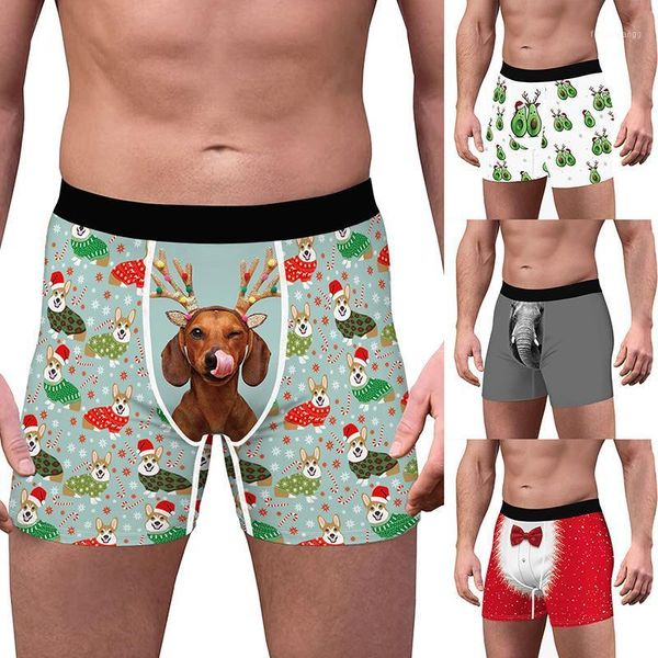 underpants funny 3d print christmas boxer men tree santa claus snowman animal costume underwear shorts, Black;white
underpants funny 3d print christmas boxer men tree santa claus snowman animal costume underwear shorts, Black;white