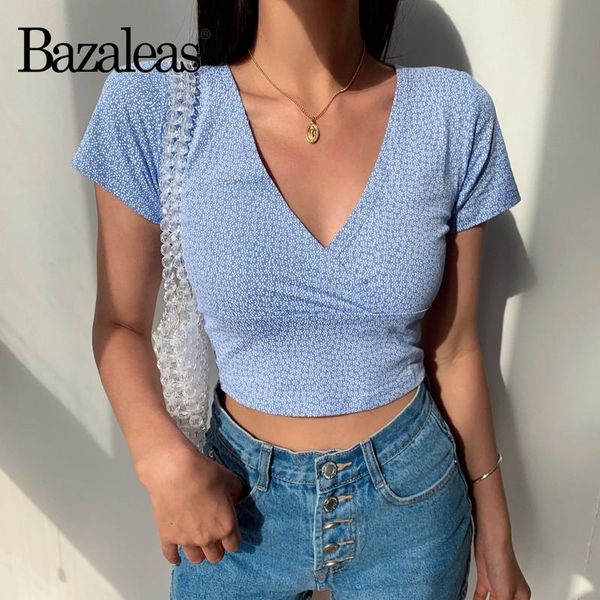 women's t-shirt bazaleas fashion cropped women harajuku floral print tshirt streetwear v neck cotton crop casual shirts, White
women's t-shirt bazaleas fashion cropped women harajuku floral print tshirt streetwear v neck cotton crop casual shirts, White