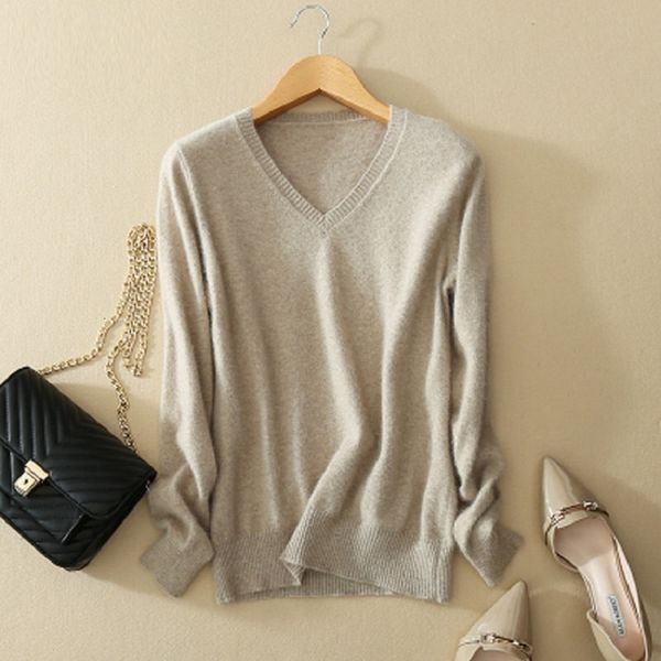 women's sweaters wool sweater female solid color pullover v-neck long-sleeved mco9, White;black
women's sweaters wool sweater female solid color pullover v-neck long-sleeved mco9, White;black