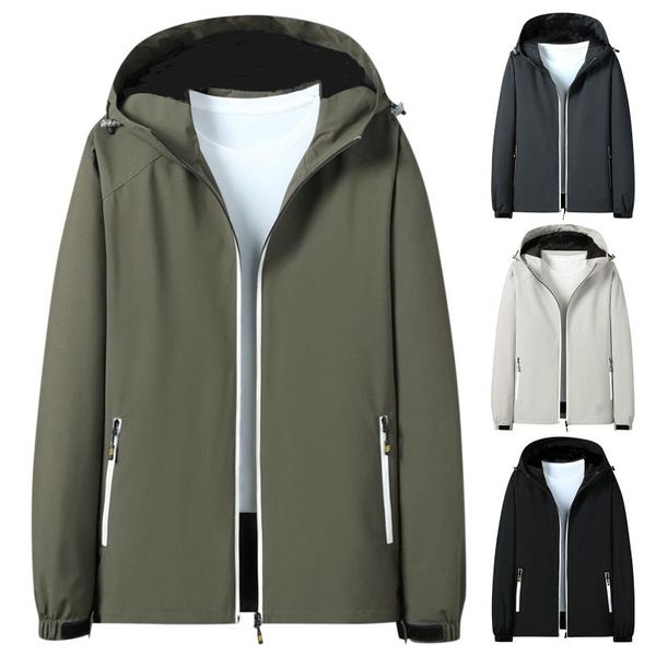 men's jackets 2021 mens spring autumn jacket zipper casual hooded bomber jakcet windproof fashion windbreaker men coat clothing, Black;brown
men's jackets 2021 mens spring autumn jacket zipper casual hooded bomber jakcet windproof fashion windbreaker men coat clothing, Black;brown