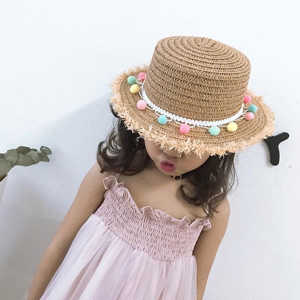 outdoor hats girls summer straw hat wide brim tassel balls floppy panama cap for beach kh889, Black;white
outdoor hats girls summer straw hat wide brim tassel balls floppy panama cap for beach kh889, Black;white