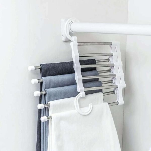 hangers & racks travel fashion 5 in 1 pant rack shelves stainless steel clothes multi-functional wardrobe magic hanger
hangers & racks travel fashion 5 in 1 pant rack shelves stainless steel clothes multi-functional wardrobe magic hanger