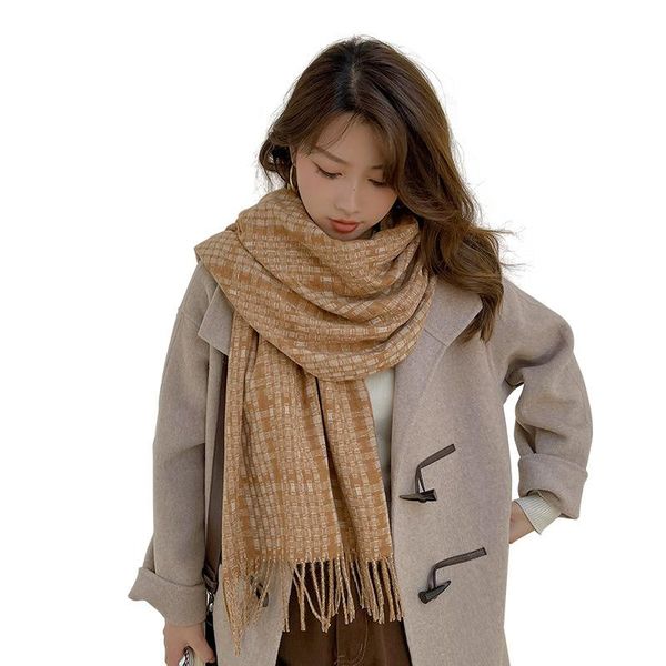 scarves fashion autumn and winter imitation cashmere scarf women japan south korea warm lattice tassel long shawl, Blue;gray
scarves fashion autumn and winter imitation cashmere scarf women japan south korea warm lattice tassel long shawl, Blue;gray