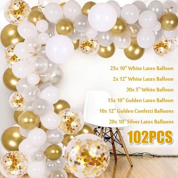 party decoration 102pcs white gold latex balloons arch birthday wedding bridal anniversary balloon set decor
party decoration 102pcs white gold latex balloons arch birthday wedding bridal anniversary balloon set decor