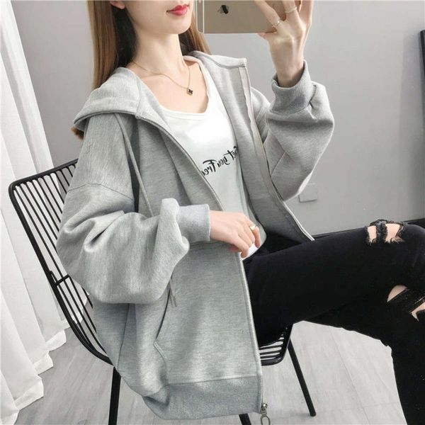 women's net red guards women's early autumn style clothes hooded cardigan jacket spring and tide, Black
women's net red guards women's early autumn style clothes hooded cardigan jacket spring and tide, Black