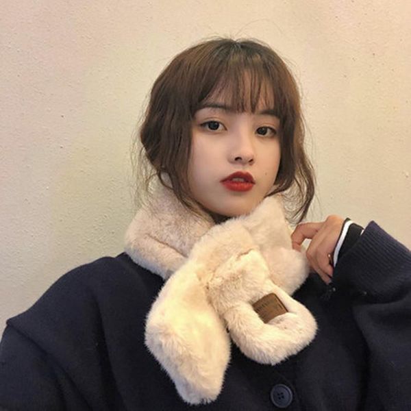 scarves cross scarf female winter japanese small fresh sticker letter heating plush neck hundred tide, Blue;gray
scarves cross scarf female winter japanese small fresh sticker letter heating plush neck hundred tide, Blue;gray