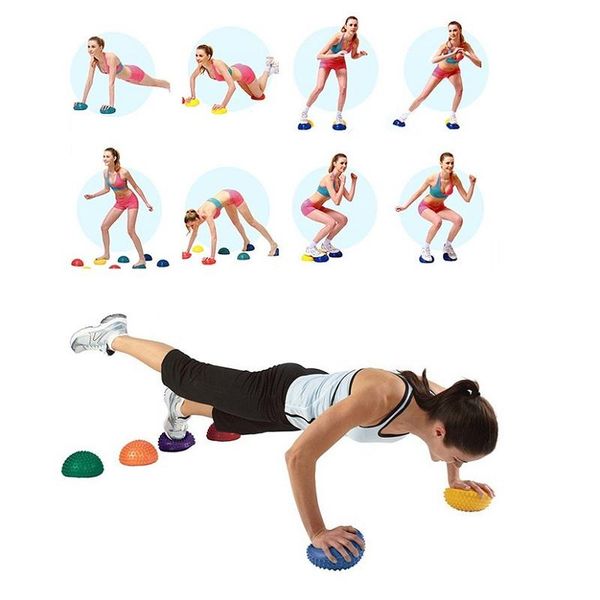 16cm yoga ball pvc inflatable massage point half fit trainer stabilizer gym pilates fitness balancing balls
16cm yoga ball pvc inflatable massage point half fit trainer stabilizer gym pilates fitness balancing balls