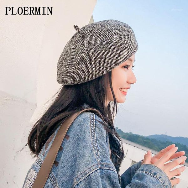 french artist beret hat for women female winter fashion black blue brown plaid wool thick berets painter hats caps, Blue;gray
french artist beret hat for women female winter fashion black blue brown plaid wool thick berets painter hats caps, Blue;gray