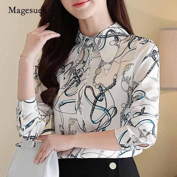 women's blouses & shirts 2021 korean button chiffon blouse for women vintage printing long sleeve blusas mujer de moda 8488 50, White
women's blouses & shirts 2021 korean button chiffon blouse for women vintage printing long sleeve blusas mujer de moda 8488 50, White