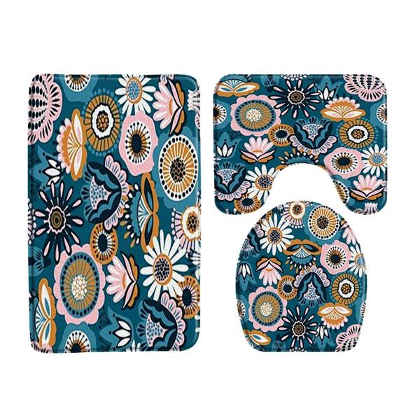 bath mats hand painted colorful flowers mat bathroom decor non-slip floor toilet cover lid rug three piece set products
bath mats hand painted colorful flowers mat bathroom decor non-slip floor toilet cover lid rug three piece set products