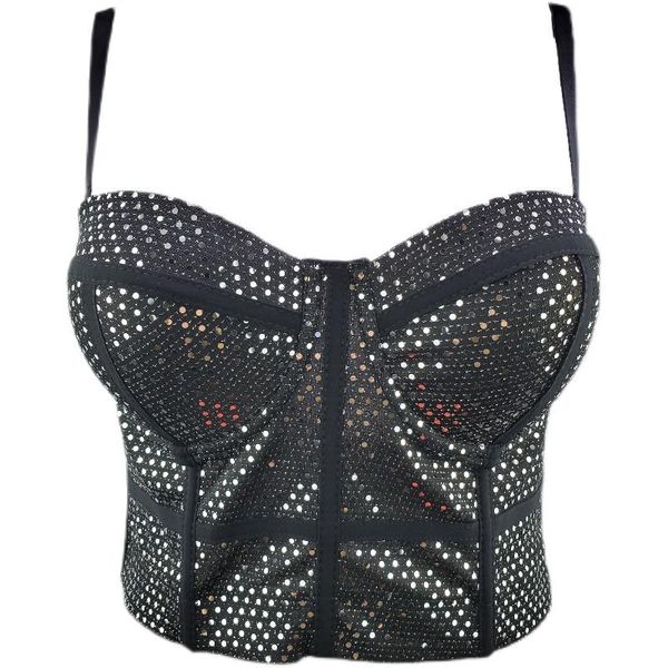 bustiers & corsets a880 women's sequin short vest thin padded fashion garter bustier corset crop, Black;white
bustiers & corsets a880 women's sequin short vest thin padded fashion garter bustier corset crop, Black;white