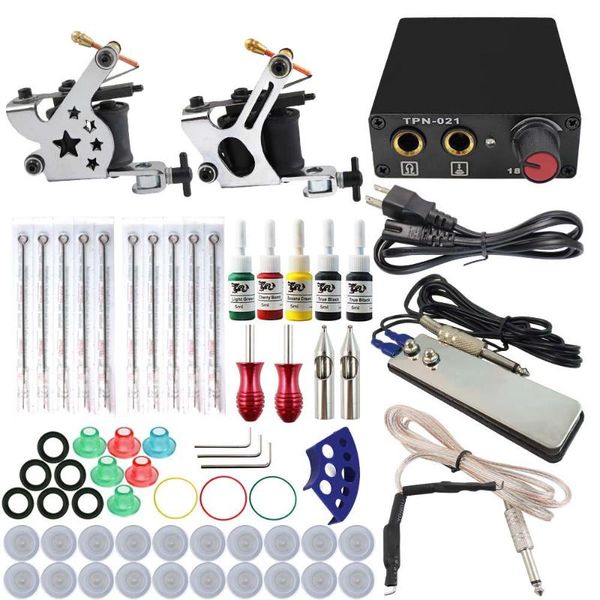 tattoo machine kit set 2 coils guns 5 colors black pigment sets power beginner grips kits permanent makeup
tattoo machine kit set 2 coils guns 5 colors black pigment sets power beginner grips kits permanent makeup
