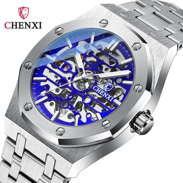 wristwatches chenxi high-end mechanical watch men's hollow waterproof luminous automatic luxury large dial steel band wa205, Slivery;brown
wristwatches chenxi high-end mechanical watch men's hollow waterproof luminous automatic luxury large dial steel band wa205, Slivery;brown