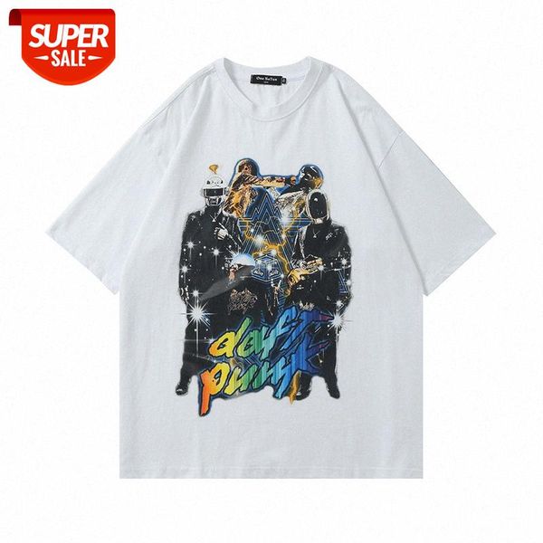 punk style rock band printed short-sleeved t-shirt men's american street loose round neck five-point sleeves #k83n, White;black
punk style rock band printed short-sleeved t-shirt men's american street loose round neck five-point sleeves #k83n, White;black