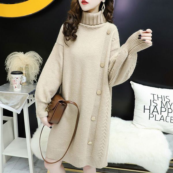 women's sweaters korean autumn thick winter turtleneck long women's knitted sweater loose sleeve pullovers jtu1, White;black
women's sweaters korean autumn thick winter turtleneck long women's knitted sweater loose sleeve pullovers jtu1, White;black