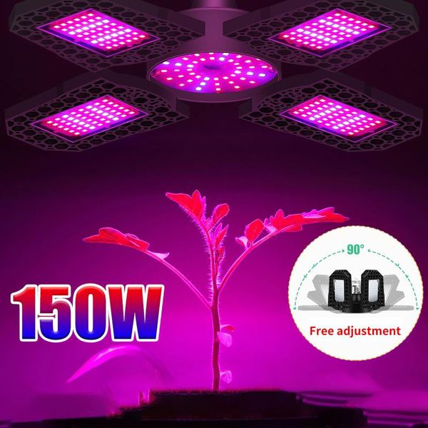 grow lights led four-blade plant growth light foldable red blue spectrum adjustable indoor aluminum with e27
grow lights led four-blade plant growth light foldable red blue spectrum adjustable indoor aluminum with e27