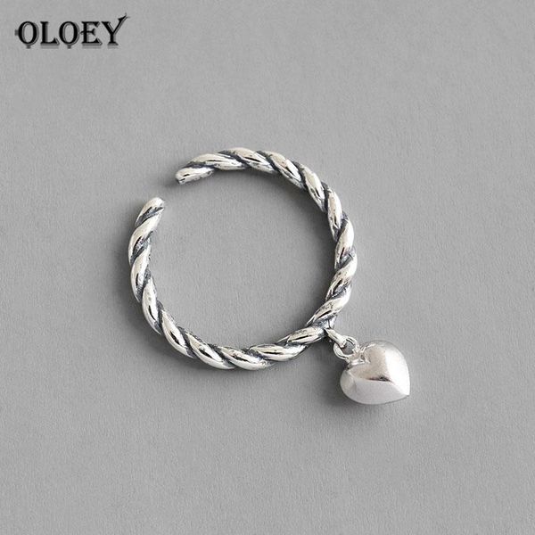 cluster rings oloey 100% genuine 925 sterling silver twisted open for women korea do the old vintage heart pendant ring jewelry ymr1007, Golden;silver
cluster rings oloey 100% genuine 925 sterling silver twisted open for women korea do the old vintage heart pendant ring jewelry ymr1007, Golden;silver