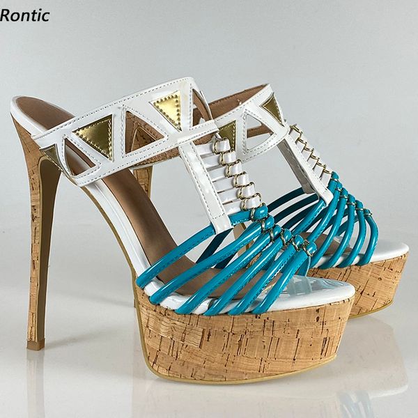 rontic handmade women platform mules sandals hollow out stiletto heel open toe pretty mixed color casual shoes us size 5-20, Black
rontic handmade women platform mules sandals hollow out stiletto heel open toe pretty mixed color casual shoes us size 5-20, Black