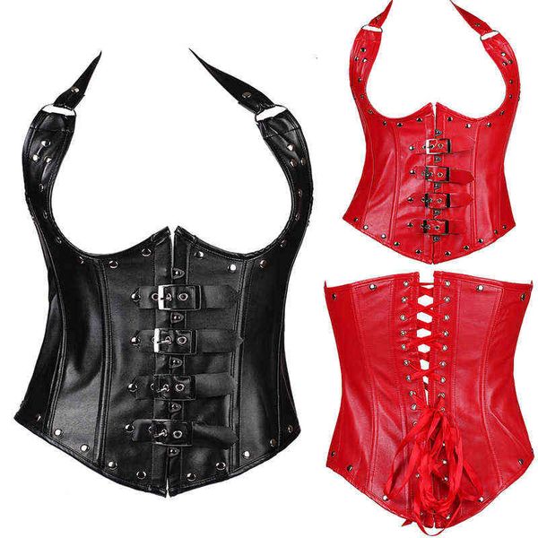 waist tummy shaper leather hanging neck body shaping steel bone rivets gothic court corset fashion belly and waist tight cloth
waist tummy shaper leather hanging neck body shaping steel bone rivets gothic court corset fashion belly and waist tight cloth