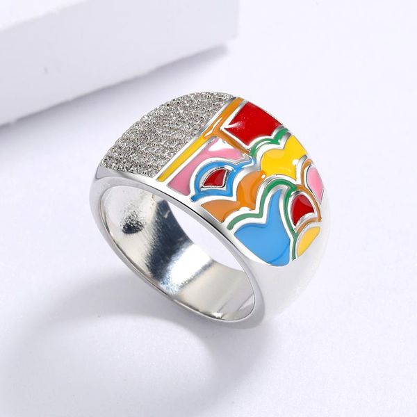 cluster rings 925 silver exquisite color epoxy enamel irregular pattern ring ladies birthday party fashion jewelry gift, Golden;silver
cluster rings 925 silver exquisite color epoxy enamel irregular pattern ring ladies birthday party fashion jewelry gift, Golden;silver