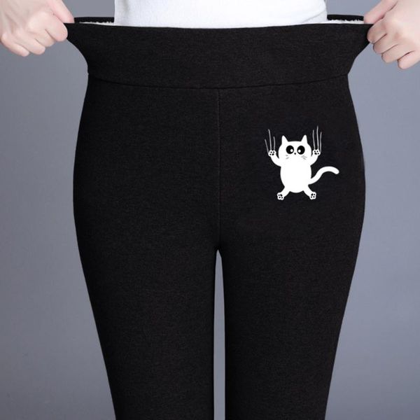 women's leggings winter pants warm women high waist push up girl elastic thicken velvet thermal skinny fleece legging, Black
women's leggings winter pants warm women high waist push up girl elastic thicken velvet thermal skinny fleece legging, Black