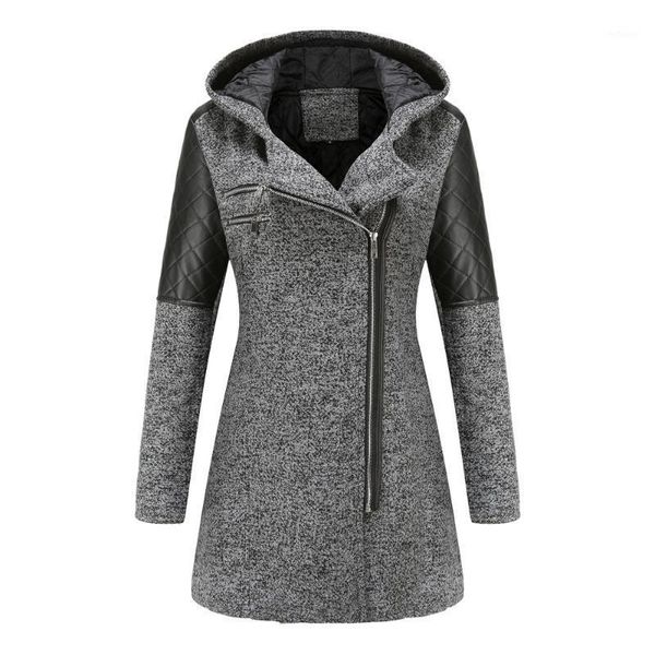 women's wool & blends woman winter long coats sleeve hooded thick female parkas fall clothes for women plus size, Black
women's wool & blends woman winter long coats sleeve hooded thick female parkas fall clothes for women plus size, Black