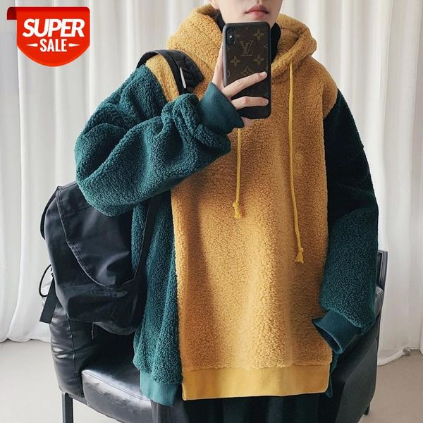 2019 increase fertilizer enlarge pullover men's lamb cotton-padded clothes loose coats casual sweatshirt in warm hooded hoodies #cp1k, Black
2019 increase fertilizer enlarge pullover men's lamb cotton-padded clothes loose coats casual sweatshirt in warm hooded hoodies #cp1k, Black